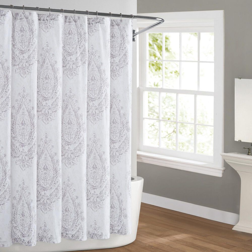Pem America Cottage Classics Paisley Shower Curtain in Purple, , large