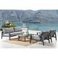 Blue River Grand 4-Piece Patio Conversation Set in Black, , large