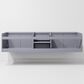 Lexora Home Geneva 80" Double Bathroom Vanity in Dark Grey with 2 cm White Quartz Top and Rectangular Sinks, , large