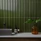 Soho Studio Accordion Verde Green 5" x 16" Porcelain Tile, , large