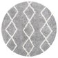Safavieh Venus Shag VNS682J 6"7" Round Grey and Ivory Area Rug, , large