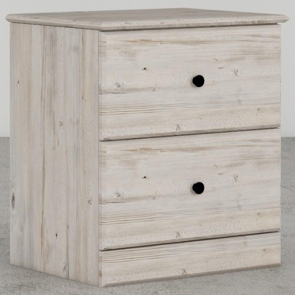 Lemoore Essentials 2-Drawer Nightstand in Frosted Pine, , large