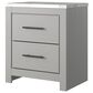 Signature Design by Ashley Cottonburg 2 Drawer Nightstand in Light Gray and White, , large