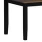 Mayberry Hill Brooks 6-Piece Rectangular Dining Set in Black and Medium Brown, , large