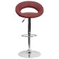 Flash Furniture Adjustable Barstool in Burgundy, , large