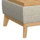 Emerald Home Furnishings Reverie Storage Ottoman with Tray White Pepper, , large