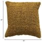 Teak Interiors 20" x 20" Woven Cotton and Jute Throw Pillow in Green, , large