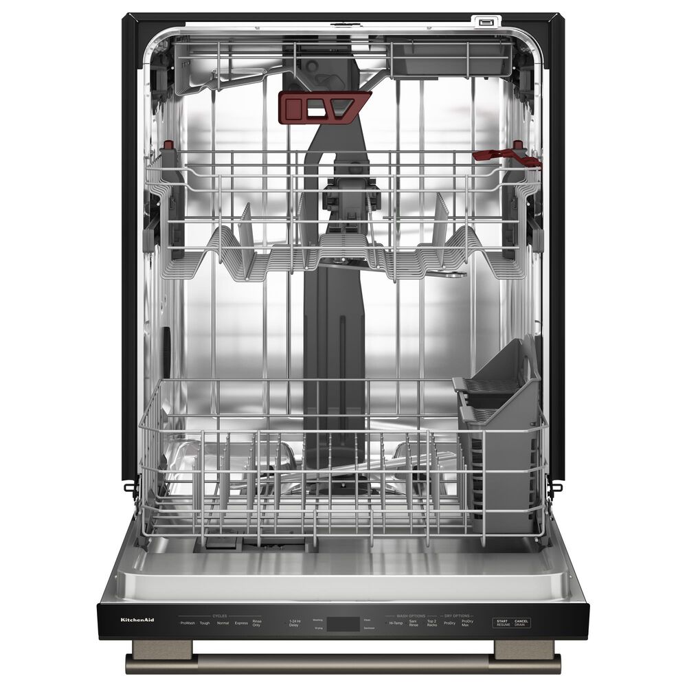 KitchenAid 24" Third Level Jet Rack Dishwasher with 40+ Total Wash Jets and Bar Handle in Black Ore, , large
