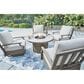 Ashley Rainier Ranch 5-Piece Fire Pit Chat Set in Beige, , large