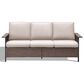 Sunwell Garden 32"H 3-Seater Outdoor Sofa with Ergonomic Design and Beige Cushions in Brown, , large