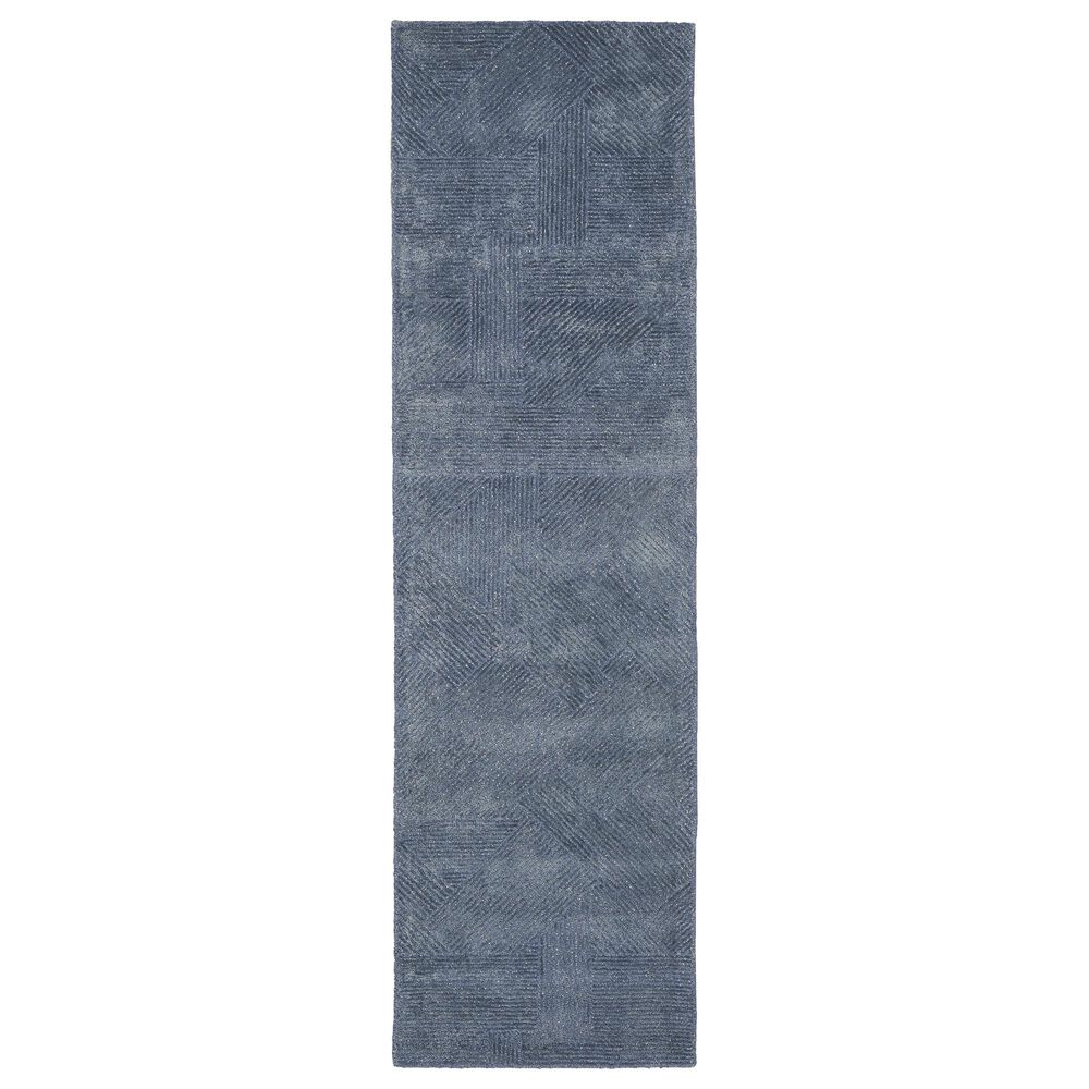 Nourison Ma30 Star Geometric 2"3" x 8" Blue Runner, , large