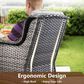 HOMLUX 29" Patio Single Chair in Grey (Set of 2), , large