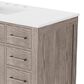Lexora Home Abbey 48" Single Bathroom Vanity in Grey Oak with 2 cm White Quartz Top and Rectangular Sink, , large