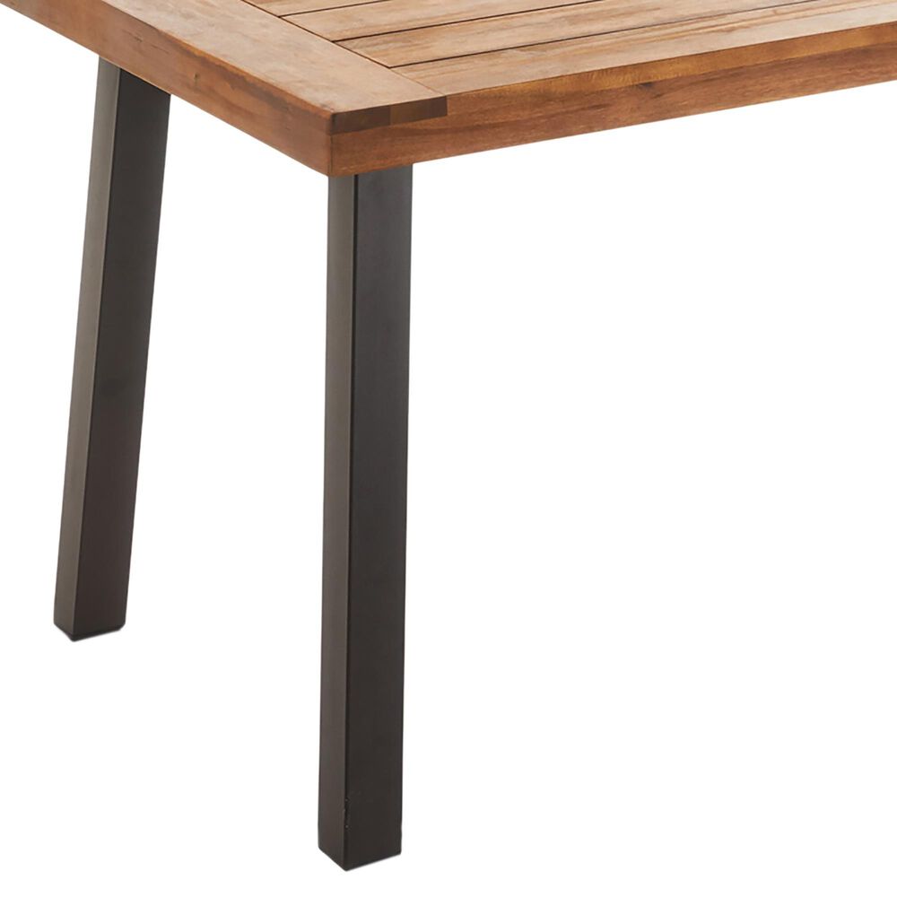 Noble House Della 7-Piece Patio Dining Set in Teak Brown, , large