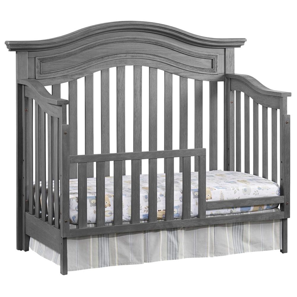 Oxford Baby Glenbrook 2-Piece Nursery Set with 4- In- 1 Crib and Dresser in Graphite Gray, , large