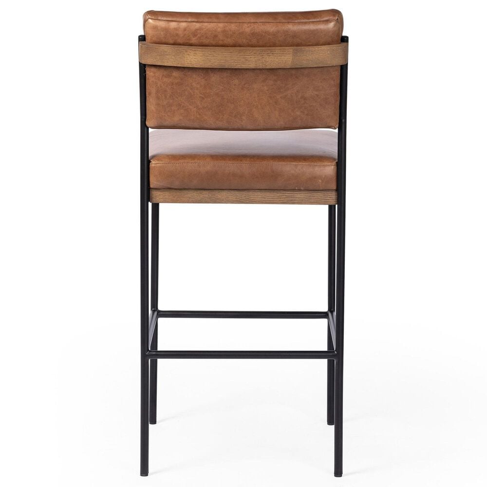Four Hands Benton Bar Stool in Black, , large