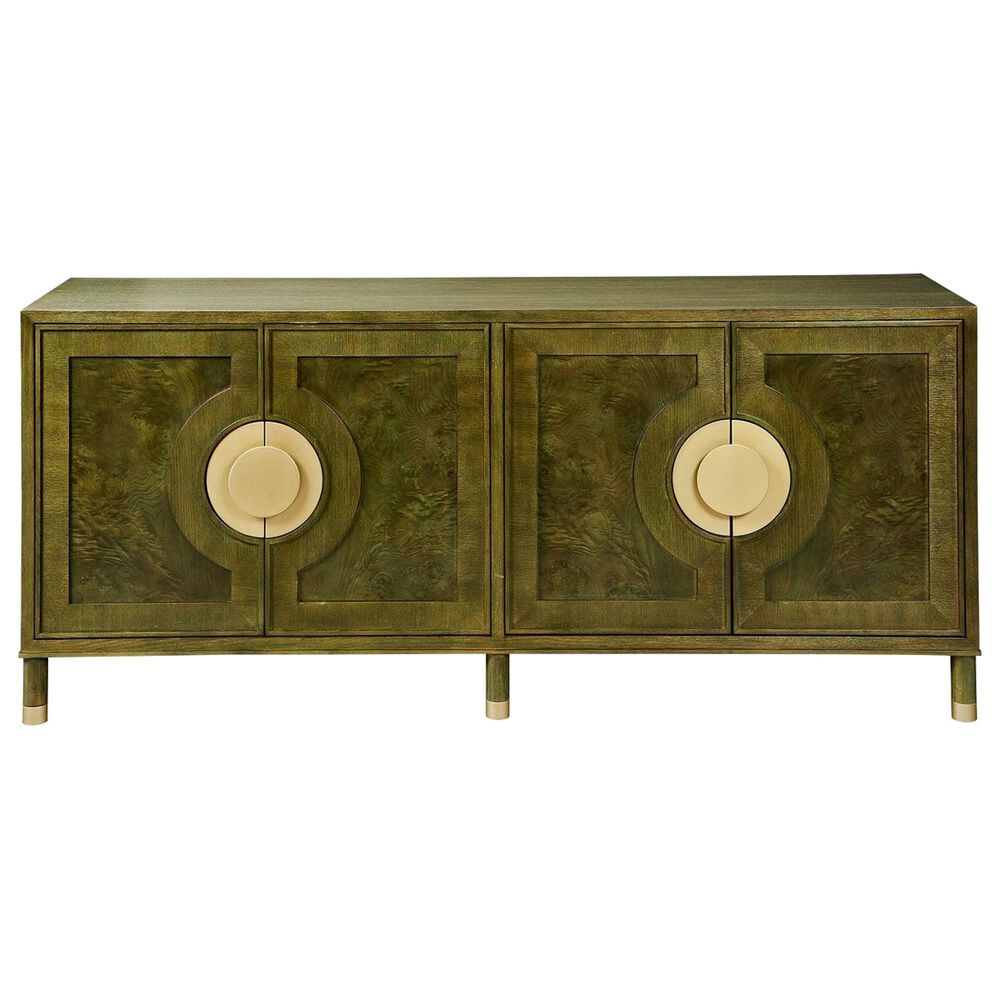 Uttermost Palais 4-Door Cabinet in Olive and Brass, , large