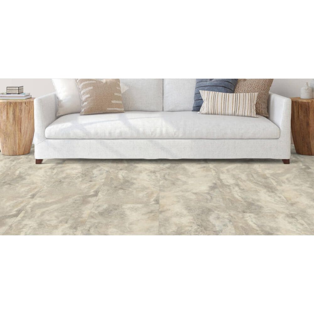 Tru-Cor Tile Travertine Mist 16&quot; x 32&quot; Luxury Vinyl Tile, , large