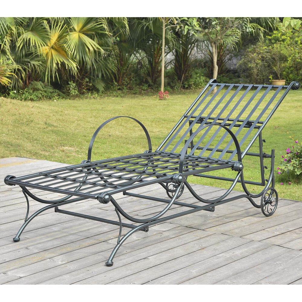 International Caravan Mandalay Chaise Lounge in Verdi Green, , large