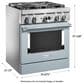 KitchenAid 4.1 Cu. Ft. Freestanding Dual Fuel Range with True Convection in Misty Blue, , large