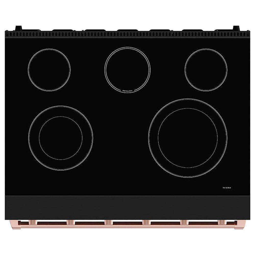 Thor Kitchen Gordon Ramsay 6 Cu. Ft. Professional Freestanding Electric Range with Rose Gold Handle Kit in Black, , large