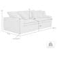 Blue River Liberty Stationary Sofa in Sahara Brown, , large