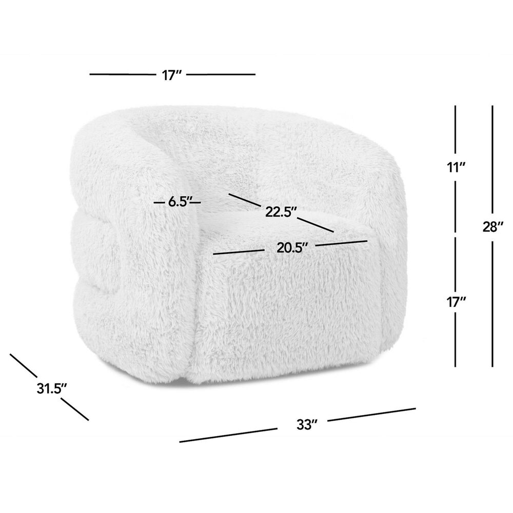 Jennifer Taylor Home Colt Swivel Arm Chair in Cream Beige, , large