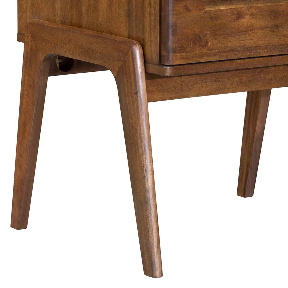 LH Imports Remix 1-Drawer Nightstand in Estelle Brown, , large