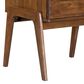 LH Imports Remix 1-Drawer Nightstand in Estelle Brown, , large