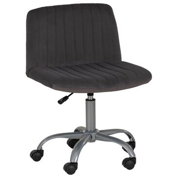 Linden Boulevard Savon Desk Chair in Grey, , large