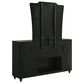 Pacific Landing Lorient Flame Box Dresser and Mirror in Black, , large