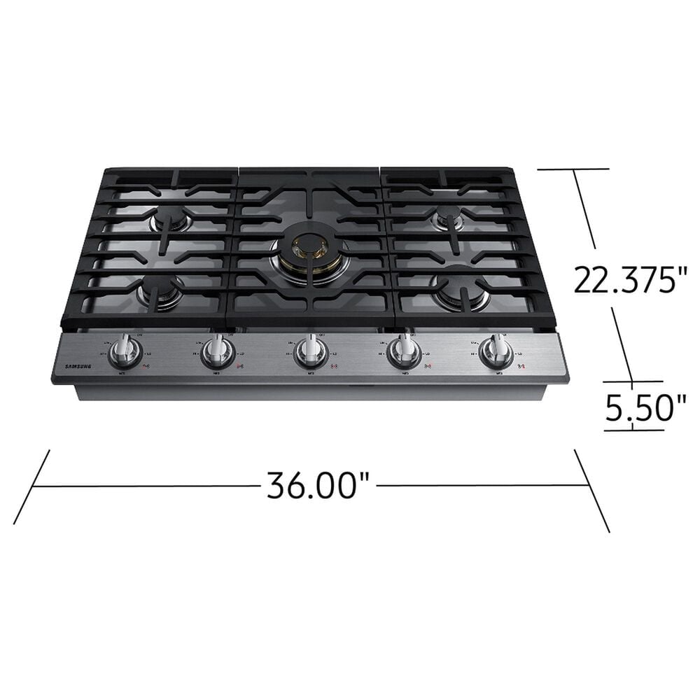 Samsung Bespoke 2-Piece Kitchen Package with Bespoke 30" Combination Wall Oven and 36" Gas Cooktop in Stainless Steel, , large