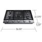 Samsung Bespoke 2-Piece Kitchen Package with Bespoke 30" Combination Wall Oven and 36" Gas Cooktop in Stainless Steel, , large