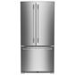 KitchenAid 22 Cu. Ft. Standard Depth French Door Refrigerator with Interior Dispenser in PrintShield Stainless Steel, , large