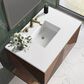 James Martin Vanities Marcello 36" Single Bathroom Vanity in Chestnut with 3 cm White Zeus Quartz Top and Rectangular Sink, , large