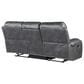 Crystal City Keily Manual Reclining Sofa with Dropdown Table in Dove Grey, , large