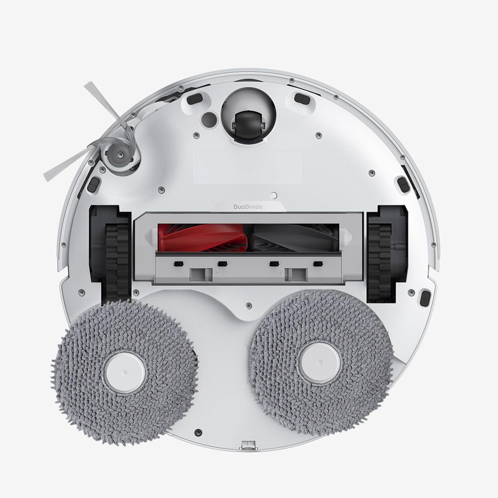 Roborock Qrevo Curv Robot Vacuum and Mop with Multifunctional Dock, 18,500Pa Suction, and Zero-Tangling Main Brush in White, , large