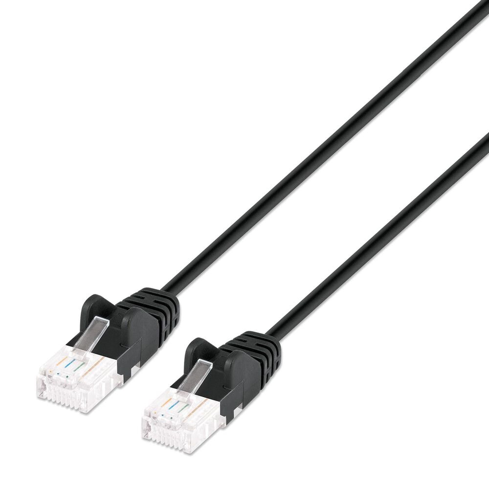 Manhattan Cat6 3' UTP Slim Network Patch Cable in Black, , large