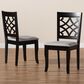 Baxton Studio Mael Side Chair in Dark Brown (Set of 2), , large