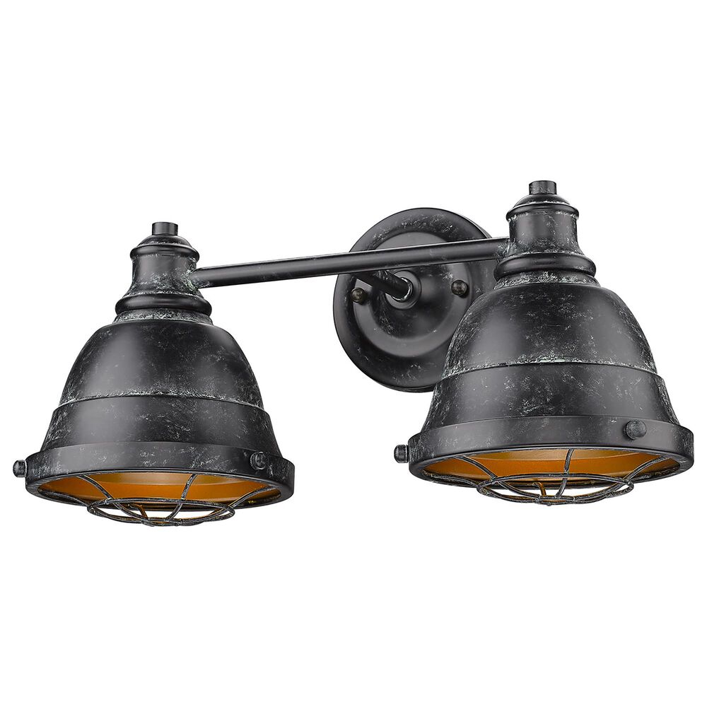 Golden Lighting Bartlett 2-Light Bath Vanity in Black Patina, , large