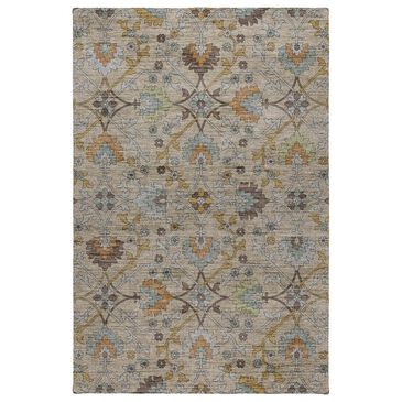 Dalyn Rug Company Silk Road Flax, Beige, Copper, Denim, Aloe and Gold 9" x 12" Area Rug, , large