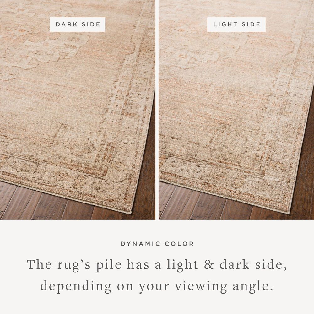 Chris Loves Julia x Loloi Palma Spice and Natural 2'3" x 3'10" Area Rug, , large