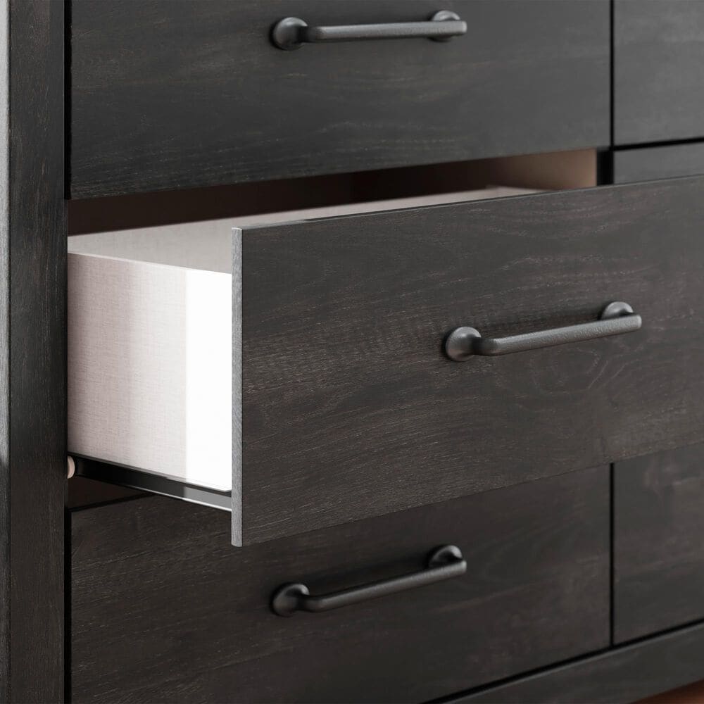Ashley Hollivern 6-Drawer Dresser in Dark Gray, , large