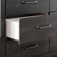 Ashley Hollivern 6-Drawer Dresser in Dark Gray, , large