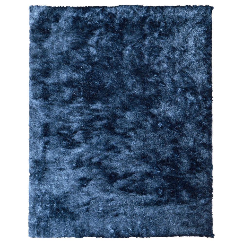 Feizy Indochine 8" Round Blue Area Rug, , large