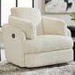Ashley Tie-Breaker Manual Swivel Glider Recliner in Ivory, , large