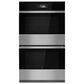 JennAir Noir 30" Smart Double Wall Oven with V2 Vertical Dual-Fan in Stainless Steel, , large