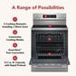 KitchenAid 5.3 Cu. Ft. Smart Freestanding Electric Range in PrintShield Stainless Steel, , large