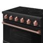 Thor Kitchen Gordon Ramsay 6 Cu. Ft. Professional Freestanding Electric Range with Rose Gold Handle Kit in Black, , large