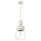 Creative Coop Cannon 1-Light Pendant in Ivory, , large